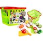 Iepirkumu grozs ar rotaļu pārtiku Lean Toys cena un informācija | Rotaļlietas meitenēm | 220.lv