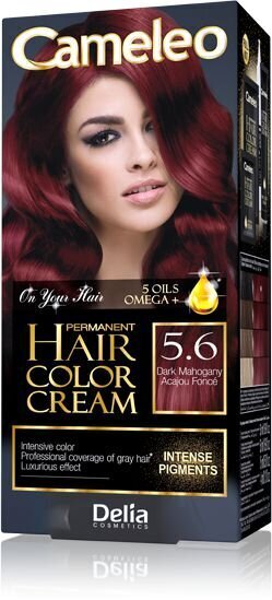 Ilgnoturīga matu krāsa Delia Cameleo HCC Omega+ nr 5.6 Dark Mahogany цена и информация | Matu krāsas | 220.lv