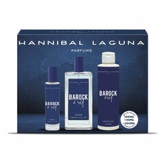 Набор косметики Hannibal Laguna Barock & Roll EDT для мужчин: Туалетная вода 100 мл + туалетная вода 30 мл + гель для душа 200 мл цена и информация | Мужские духи | 220.lv