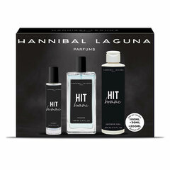 Косметический набор Hannibal Laguna Hit Homme EDT для мужчин: Туалетная вода 100 мл + Туалетная вода 30 мл + гель для душа 200 мл цена и информация | Мужские духи | 220.lv