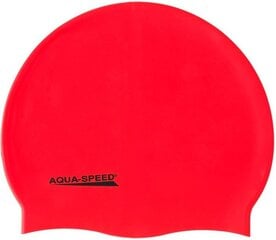 Шапочка для плавания Aqua-Speed, красный цвет цена и информация | Шапочки для плавания | 220.lv