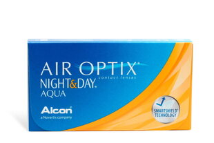 Месячные контактные линзы Air Optix Night & Day Aqua R8.60 D14.0, 6 линзы цена и информация | Линзы для глаз | 220.lv