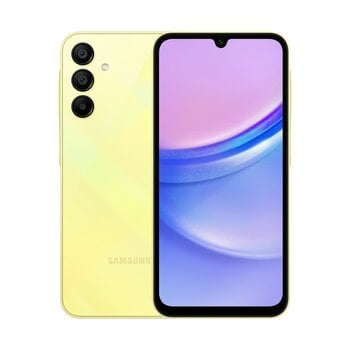 Samsung Galaxy A15 4/128GB SM-A155FZYDEUE Yellow cena un informācija | Mobilie telefoni | 220.lv