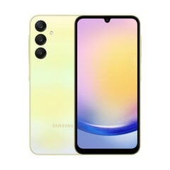 Samsung Galaxy A25 5G 6/128GB Yellow SM-A256BZYDEUE cena un informācija | Mobilie telefoni | 220.lv