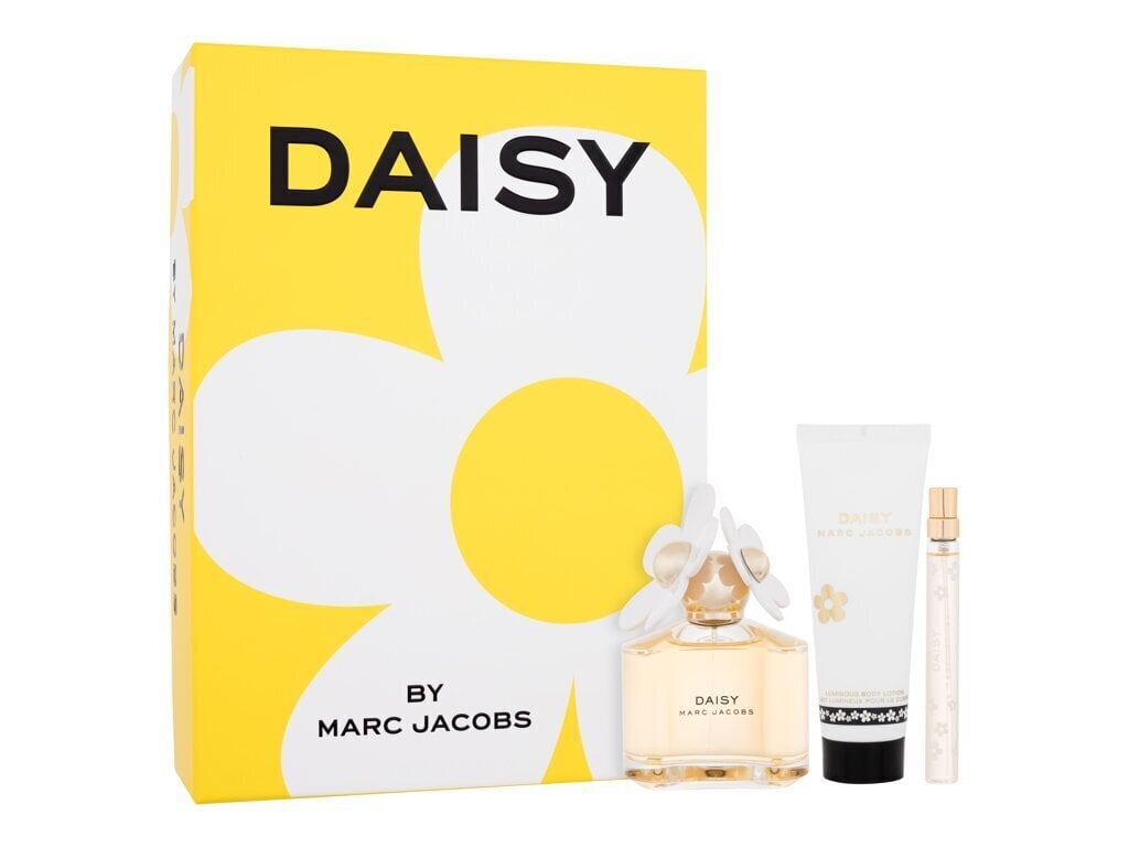 Komplekts Marc Jacobs Daisy sievietēm: tualetes ūdens EDT, 100 ml +10 ml + ķermeņa krēms, 75 ml cena un informācija | Sieviešu smaržas | 220.lv