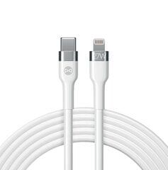 Кабель Forever Flexible MFi USB-C - Lightning, 1.0 м, 27Вт, белый цена и информация | Кабели и провода | 220.lv