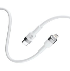 Кабель Forever Flexible MFi USB-C - Lightning, 1.0 м, 27Вт, белый цена и информация | Forever Бытовая техника и электроника | 220.lv