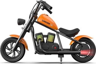 Bērnu vienvietīgs elektriskais motocikls Hyper Gogo Cruiser 12 plus, oranžs cena un informācija | Bērnu elektroauto | 220.lv