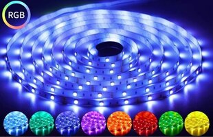 RGB Led, 44-клавишный пульт управления, 10 м цена и информация | Светодиодные ленты | 220.lv