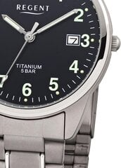 Регентские мужские часы с браслетом титановой конечности 36 мм диаметром арабские номера дата F-1293 B09JCP1TKM цена и информация | Мужские часы | 220.lv
