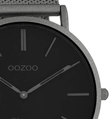 Oozoo vintage rokas pulkstenis 44 mm melns/gunmetal c9928 B07LGFLKJ2 cena un informācija | Vīriešu pulksteņi | 220.lv