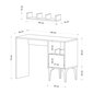 Mācību galds Asir, 74x100x45 cm, brūns cena un informācija | Datorgaldi, rakstāmgaldi, biroja galdi | 220.lv