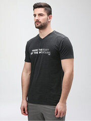 T-krekls vīriešiem Alpron CLM2311-V21A, melns cena un informācija | Vīriešu T-krekli | 220.lv