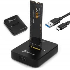 Adapteris SSD M.2 NVMe SATA diska ligzda USB-C 3.2 kaina ir informacija | Adapteri un USB centrmezgli | 220.lv