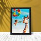 Dimantu mozaīkas izšūšanas Žirafe un meitene 5D Diamond Painting 30x40 cm Oh Art! cena un informācija | Dimantu mozaīkas | 220.lv