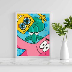 Dimantu mozaīkas izšūšanas SpongeBob 5D Diamond Painting 30x40 cm Oh Art! cena un informācija | Dimantu mozaīkas | 220.lv