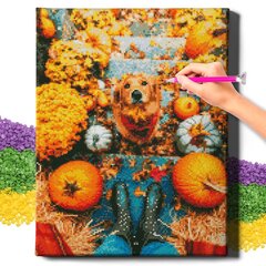 Dimantu mozaīka Retrīvera suns Oh Art!, 40x50 cm cena un informācija | Dimantu mozaīkas | 220.lv