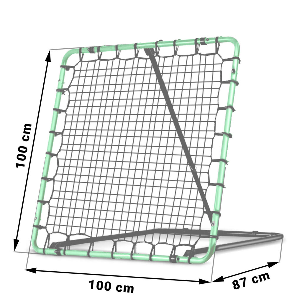 Treniņu vārti, Rebounder, 100 x 100 cm. цена и информация | Futbola vārti un tīkls | 220.lv