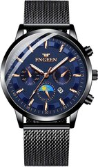 Vīriešu pulkstenis FNGeen ar nerūsējošā tērauda lentēm B081T1KRM9 цена и информация | Мужские часы | 220.lv