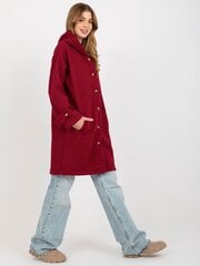 женский красный двубортный пиджак с поясом цена и информация | Женские пальто | 220.lv