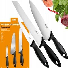 Fiskars Essential nažu komplekts 3 gab cena un informācija | Naži un to piederumi | 220.lv