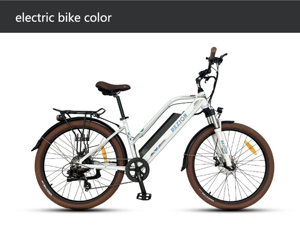 Elektriskais velosipēds Bezior M2 PRO, melns cena un informācija | Elektrovelosipēdi | 220.lv