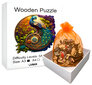 A3 koka puzle ar pāva dizainu, 166 gab., LIVMAN H-56 cena un informācija | Puzles, 3D puzles | 220.lv