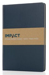 Блокнот IMPACT, XD COLLECTION, А5, 64 листа, 58 г/м², линованная бумага, каменная пыль, твердый синий сп. крышка цена и информация | Тетради и бумажные товары | 220.lv