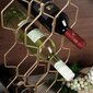 Vīna plaukts zelta 8 pudeles 48 cm цена и информация | Virtuves furnitūra | 220.lv