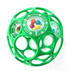 Bumba ar grabulīti Oball 10 cm, zaļa, 0m+ цена и информация | Oball Товары для детей и младенцев | 220.lv