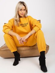 женский свитшот темно-желтого цвета в комплекте со свитшотом оверсайз цена и информация | Спортивная одежда для женщин | 220.lv