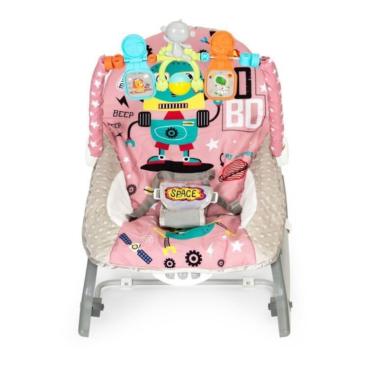 Bērnu šūpuļkrēsls 2in1 Eko rotaļlietas 27245, rozā цена и информация | Bērnu krēsliņi un bērnu galdiņi | 220.lv