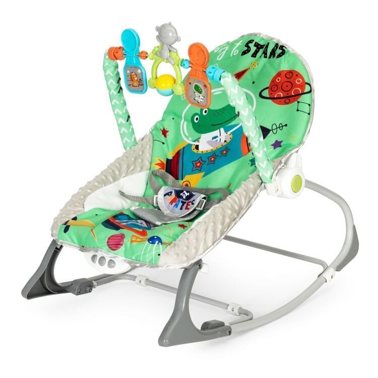 Bērnu šūpuļkrēsls 2in1 Eco Toys 27244, zaļš cena un informācija | Bērnu krēsliņi un bērnu galdiņi | 220.lv