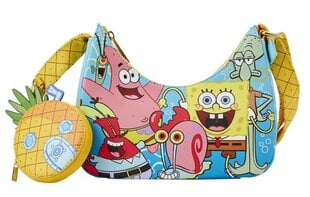 Loungefly Nickelodeon: квадратные штаны Spongefly Bob - сумка через плечо для групповых снимков (NICTB0016) 219516 цена и информация | Женские сумки | 220.lv