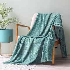 Большое мягкое одеяло, зеленое цена и информация | Одеяла | 220.lv