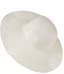 Модная большая плетеная женская шляпа с широкими полями. цена и информация | Женские шапки | 220.lv