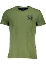 La Martina T-krekls vīriešiem WMR004JS206, zaļš cena un informācija | Vīriešu T-krekli | 220.lv