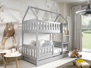 Двухъярусная кровать / домик Luna 2 с матрасами цена и информация | Детские кровати | 220.lv