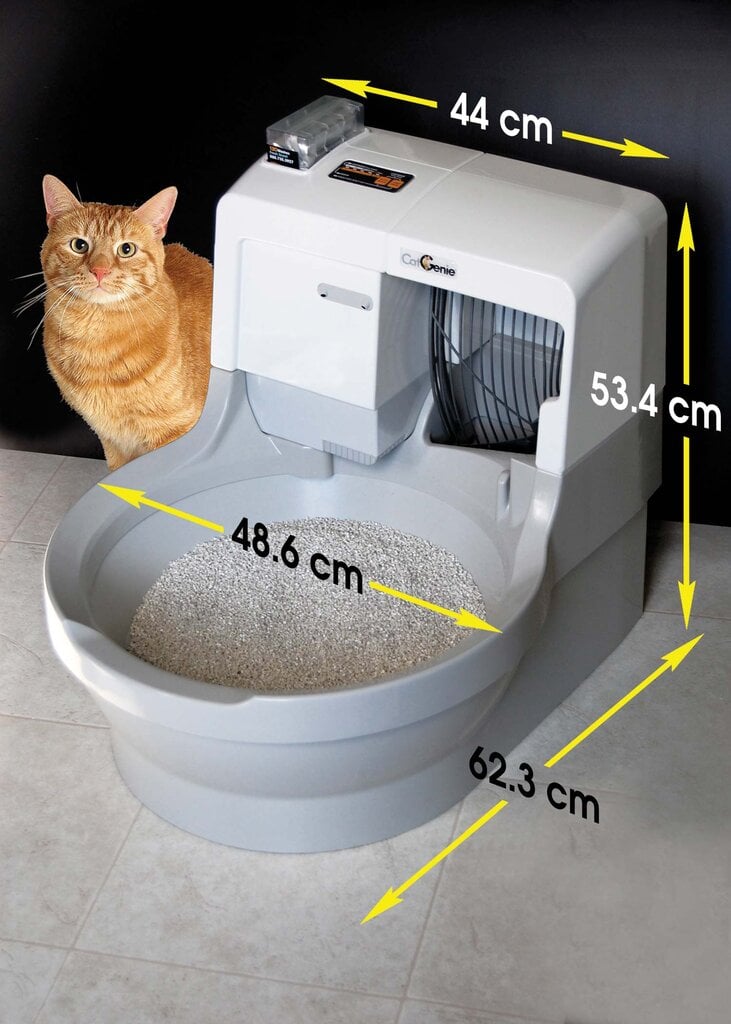Pašskalojoša kaķu tualete Catgenie, 35x56x65 cm цена и информация | Kaķu tualetes | 220.lv