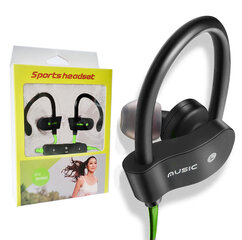 BestSin Sports Headset Wh-006, zaļas cena un informācija | Austiņas | 220.lv