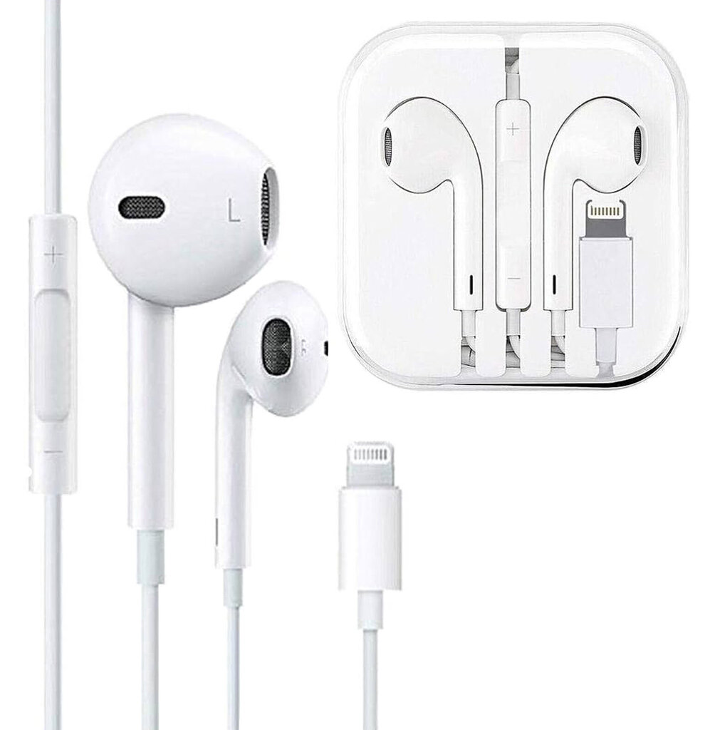 Deep-Tech EarPods Beats, baltas cena un informācija | Austiņas | 220.lv