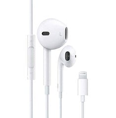 Проводные наушники Deep-Tech EarPods Beats2 для Apple iPhone 13 Pro Max/12/11/X/XR/XS/7/7 Plus/8/8+ разъем Lightning + микрофон белые цена и информация | Наушники с микрофоном Asus H1 Wireless Чёрный | 220.lv