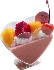 Стаканчики для десертов в форме сердца, 80 мл цена и информация | Посуда для хранения еды | 220.lv