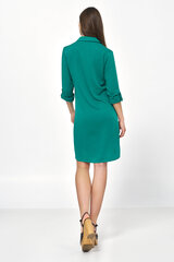Зеленое платье оверсайз с закатанными рукавами - S226 цена и информация | Платья | 220.lv