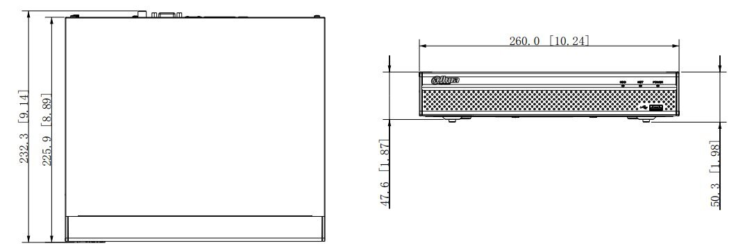 Reģistrators Dahua EZ-IP EZN-104E1-P4 цена и информация | Novērošanas kameras | 220.lv