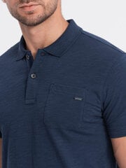 мужская футболка-поло - темно-синяя v8 s1744 124187-7 цена и информация | Мужские футболки | 220.lv