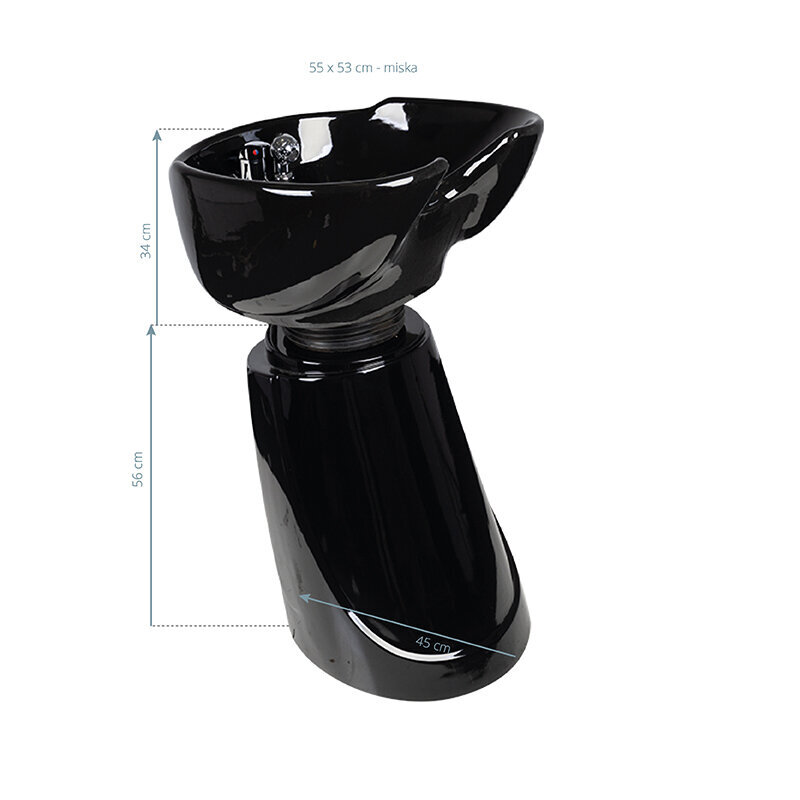 Gabbiano mazgāšanas galds MT-A3 melns cena un informācija | Mēbeles skaistumkopšanas saloniem | 220.lv