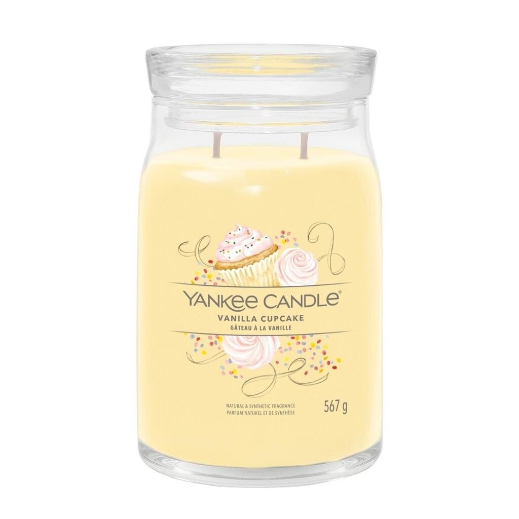 Vanilla Cupcake - Yankee Candle liela svece cena un informācija | Sveces un svečturi | 220.lv