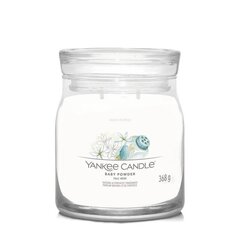 Yankee Candle SIGNATURE medium BABY POWDER цена и информация | Подсвечники, свечи | 220.lv