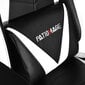 Biroja krēsls datorspēlēm, ērts, balts un melns, regulējams, āda cena un informācija | Biroja krēsli | 220.lv